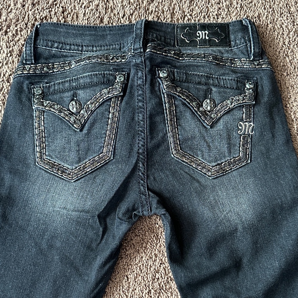 Miss Me womens Bootcut Jeans in black .